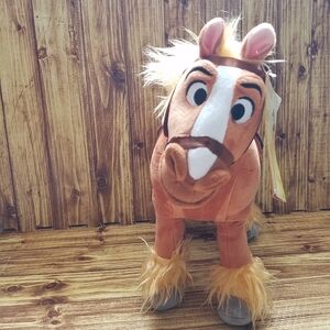 Disney Philippe Brown Horse Plush Stuffed Animal Beauty And The Beast 18 Inches